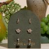 More Olive & Piper | Tuileries Petite Stud Set Gold