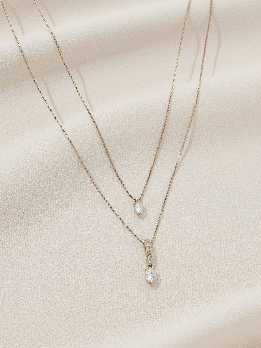 Necklaces Olive & Piper | Nomi Layered Pendant