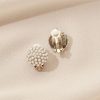 Earrings Olive & Piper | Pearl Pave Studs (Clip-Ons) Gold