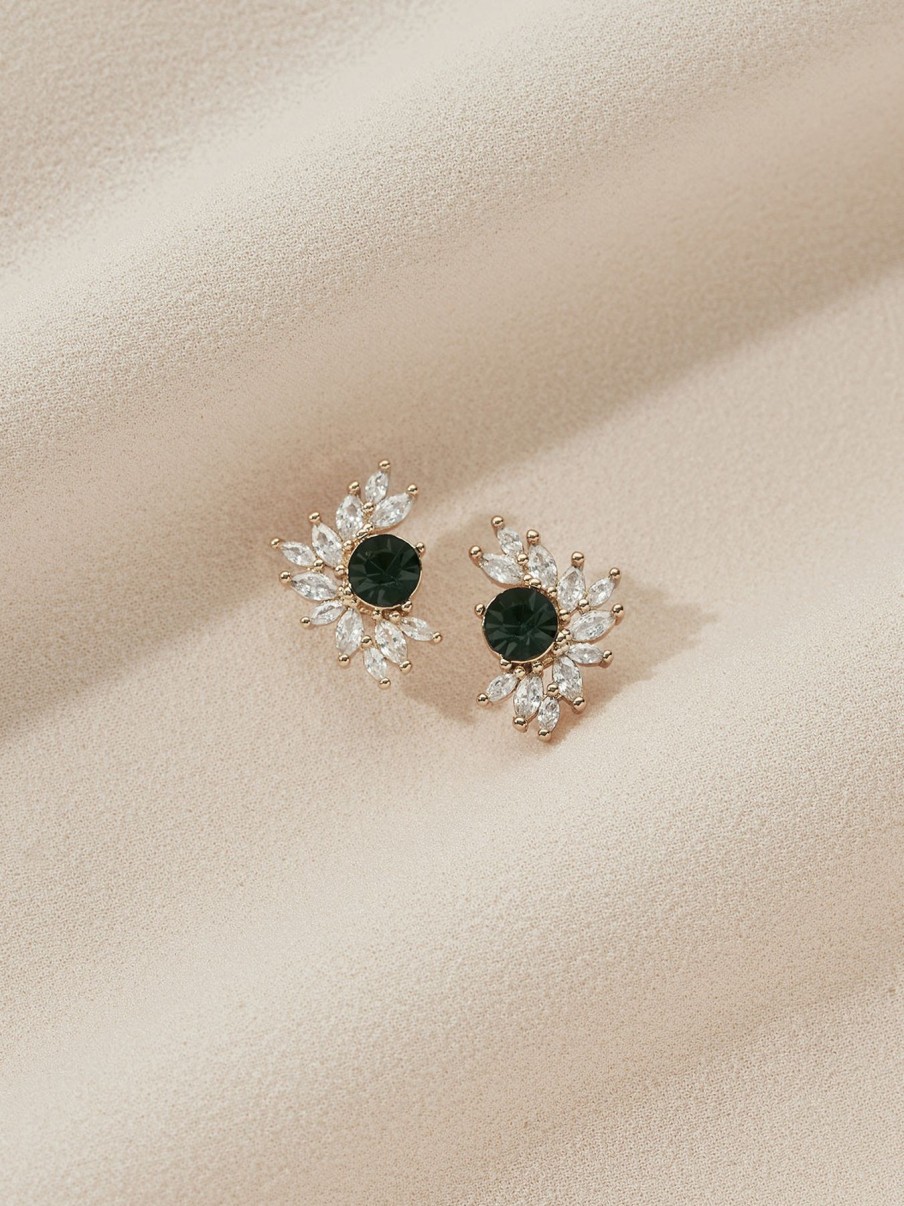 Earrings Olive & Piper | Sol Studs Gold / Juniper