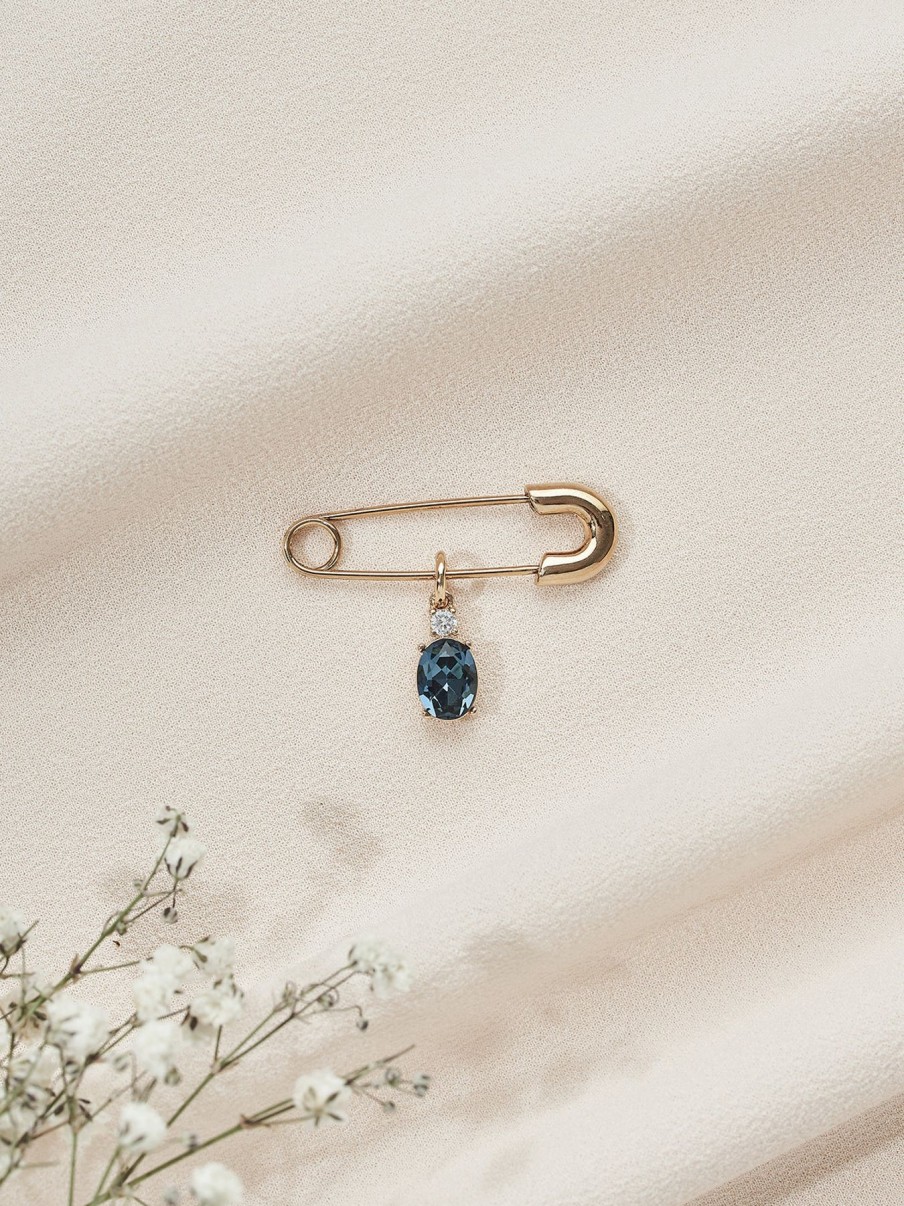 More Olive & Piper | Something Blue Pin - Oval